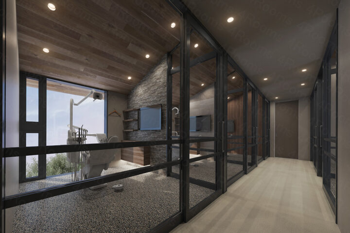 建築パース 歯科医院 診察室 インナー CGパース