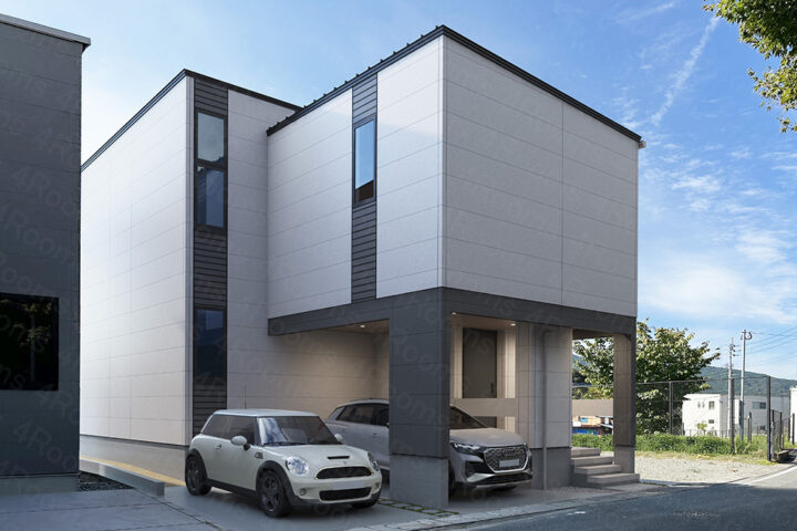 建築3DCGパース_戸建て外観パース
