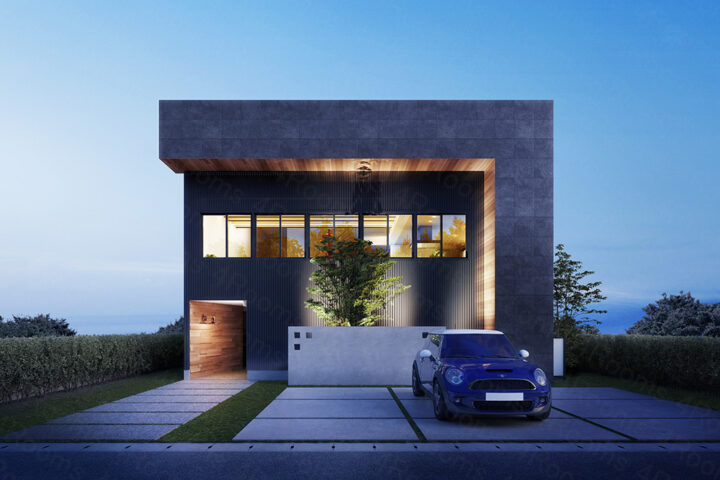 建築3DCGパース_戸建て外観パース 建築3DCGパース_戸建て外観パース