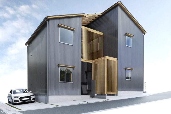 建築3DCGパース_戸建て外観パース