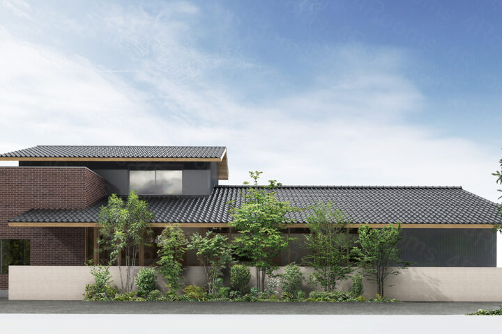 建築パース デンタルクリニック 外観 CGパース