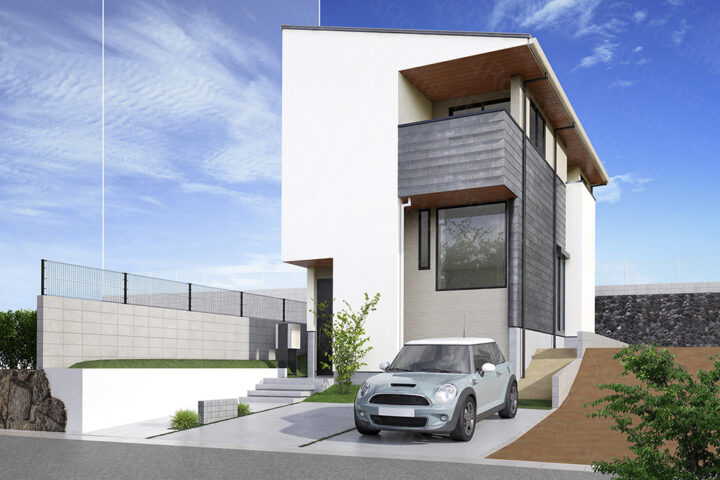 戸建て住宅_外観_CGパース